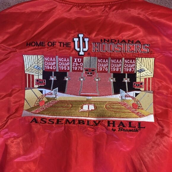 Vintage‎ 90s Indiana Hoosiers Bomber Jacket - Picture 5 of 5